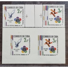 CUBA 1962 SERIE COMPLETA + HOJA BLOQUE NUEVA MINT